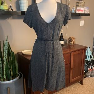 NWOT black dress with white dots